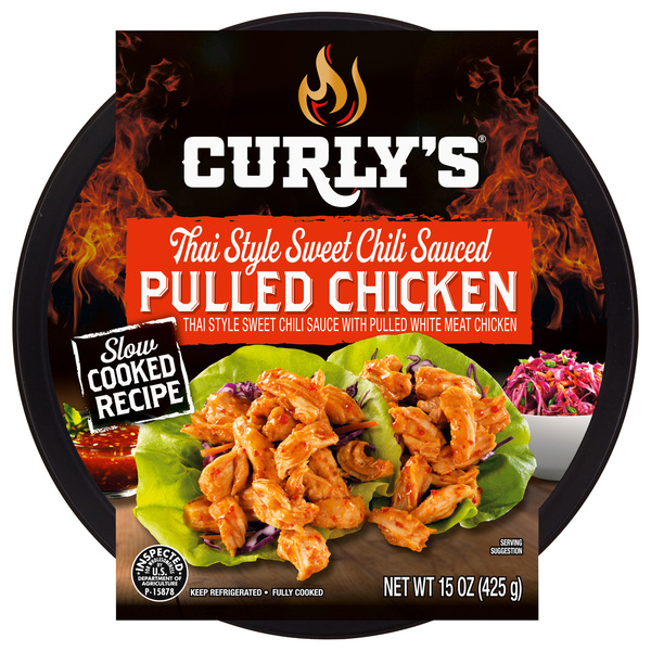 Curlys Thai Sweet Chili Sauced Pulled White Chicken | Hy-Vee
