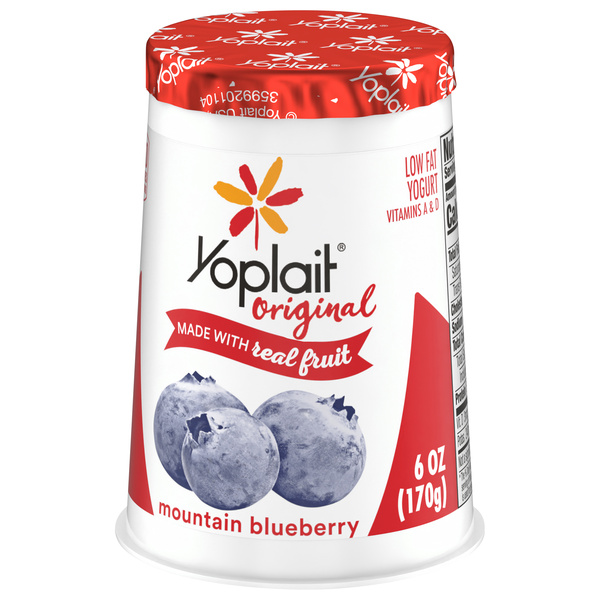 ヨギニーフード　ブルーベリー Yoplait Original Mountain Blueberry Low Fat Yogurt | Hy-Vee Aisles
