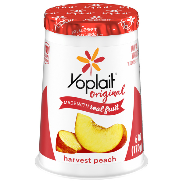 Yoplait Original Harvest Peach Low Fat Yogurt | Hy-Vee Aisles