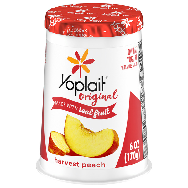 Yoplait Original Harvest Peach Low Fat Yogurt | Hy-Vee Aisles Yoplait Original Harvest Peach Low Fat Yogurt | Hy-Vee Aisles