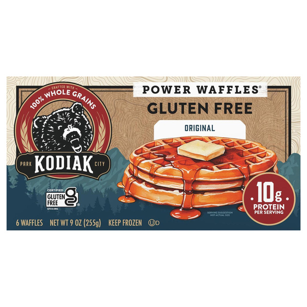 Kodiak Cakes Power Waffles, Gluten Free, Frontier Oat 6Ct | Hy-Vee Kodiak Cakes Power Waffles, Gluten Free, Frontier Oat 6Ct | Hy-Vee