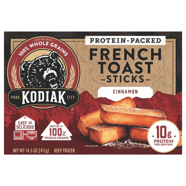 Kodiak Protein-Packed Frozen Cinnamon French Toast Sticks | Hy-Vee