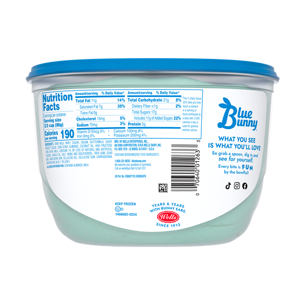 チャイルドアイズ　ミネルバB vol.6〜23 Blue Bunny Premium Pistachio Almond Frozen Dessert, 48 fl oz | Hy