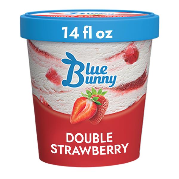 Blue Bunny Double Strawberry Frozen Dessert, 14 fl oz | Hy-Vee