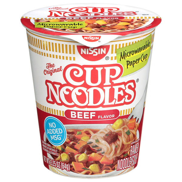 Nissin Cup Noodles Beef Ramen Noodle Soup | Hy-Vee Aisles Online