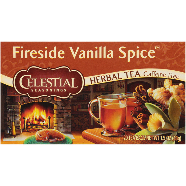Celestial Seasonings Fireside Vanilla Spice Caffeine Free Herbal