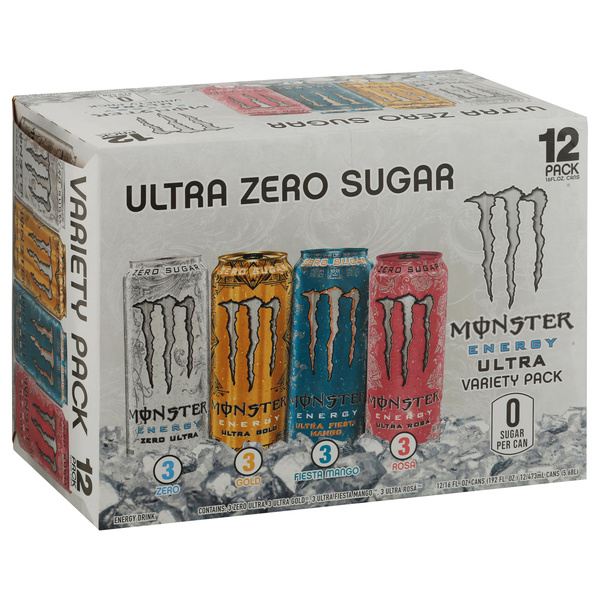 Monster Energy Drink, Ultra Zero Sugar, Variety Pack 12Pk | Hy-Vee
