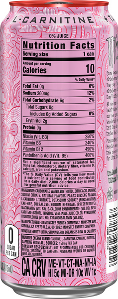 Monster Energy Ultra Strawberry Dreams | Hy-Vee Aisles Online