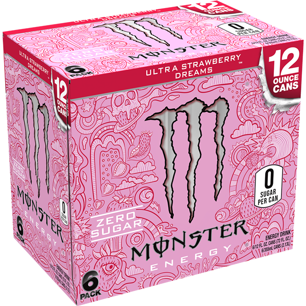 Monster Energy, Ultra Strawberry Dreams 6pk | Hy-Vee Aisles Online