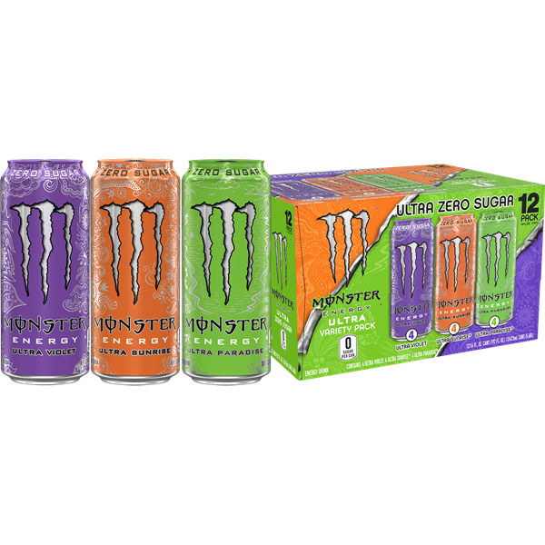 Monster Energy Ultra Variety Pack, Ultra Violet, Ultra Sunrise