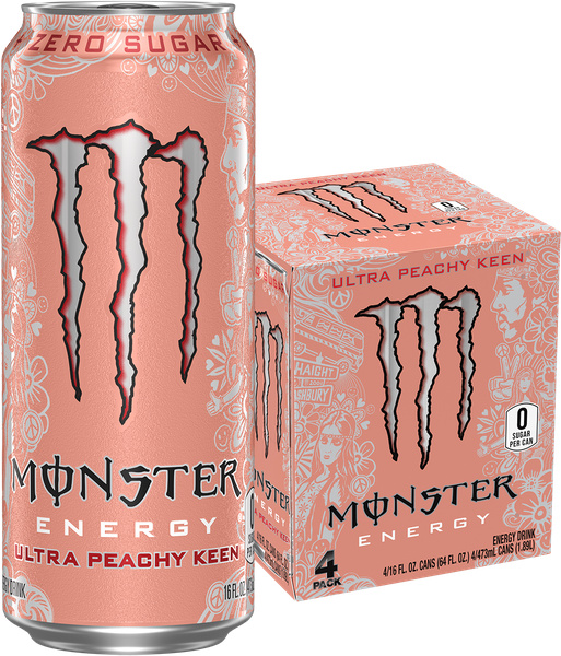 Monster Ultra, Peachy Keen 4pk | Hy-Vee Aisles Online Grocery Shopping