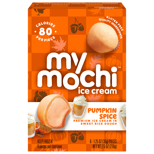 My Mochi Ice Cream, Pumpkin Spice 6-1.25 oz | Hy-Vee Aisles Online