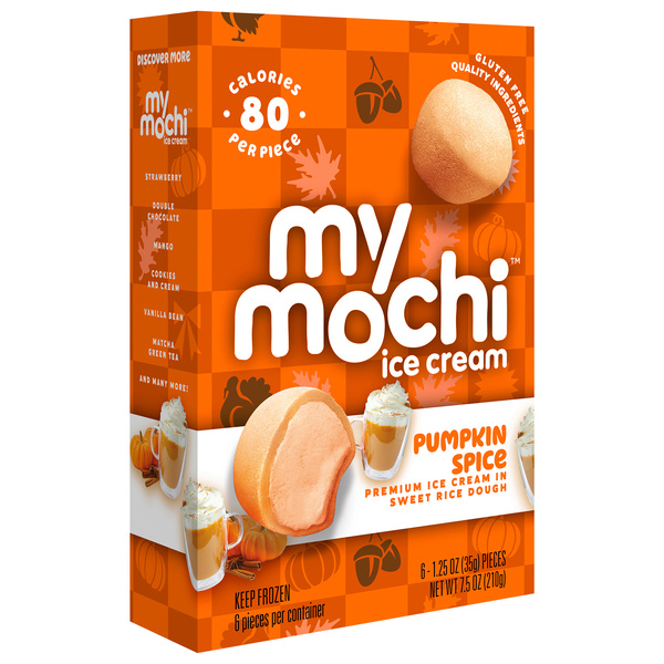 My Mochi Ice Cream, Pumpkin Spice 6-1.25 oz | Hy-Vee Aisles Online