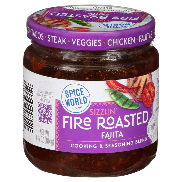 Spice World Sizzlin' Fire Roasted Fajita Cooking & Seasoning Blend