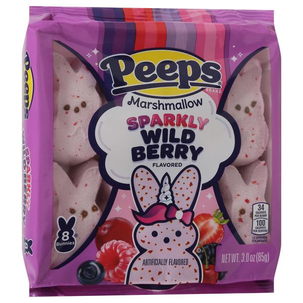 Peeps Sparkly Wild Berry Bunnies 8Ct | Hy-Vee Aisles Online