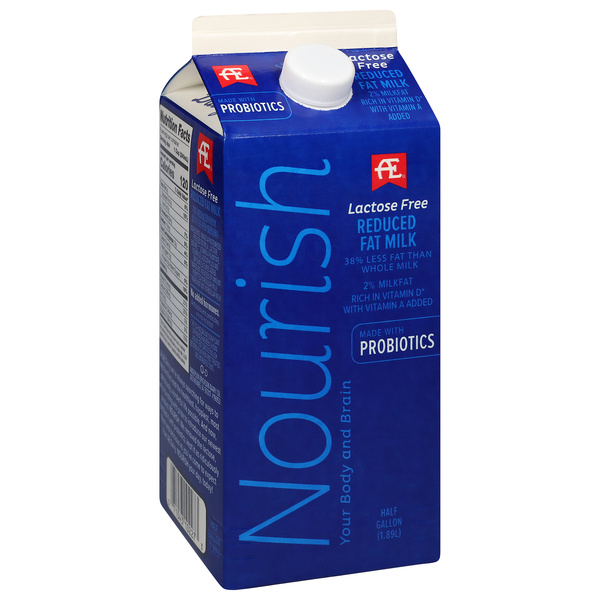 AE Nourish Lactose Free 2 Reduced Fat Milk with Probiotics | Hy