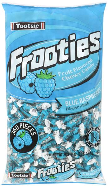 Tootsie Roll Frooties Blue Raspberry Flavored Chewy Candy 360ct