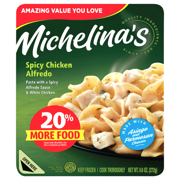Michelina's Spicy Chicken Alfredo Meal 9.6oz (Frozen Dinner) | Hy