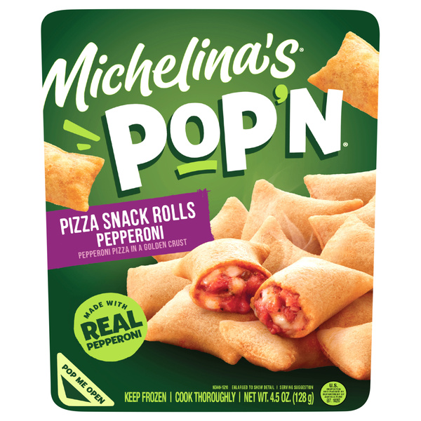Michelina's Pop'n Pepperoni Pizza Snack Rolls Meal 4.5oz (Frozen