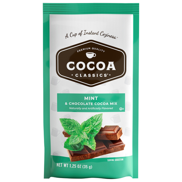 Cocoa Classics Mint & Chocolate Cocoa Mix - Naturally and