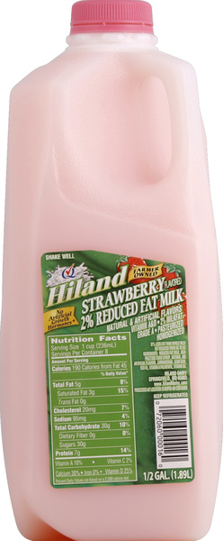Hiland Strawberry 2% Reduced Fat Milk | Hy-Vee Aisles Online