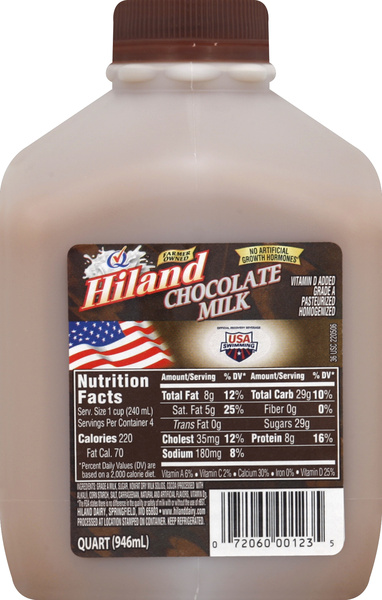 Hiland Premium Chocolate Milk, Quart, 32 Fl Oz | Hy-Vee Aisles