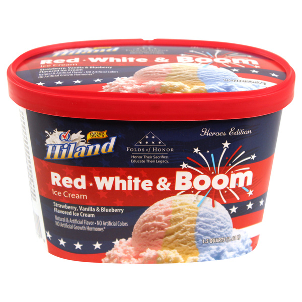 Hiland, Red, White & Boom Ice Cream, 48 OZ | Hy-Vee Aisles Online