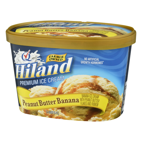 Hiland Premium Peanut Butter Banana Ice Cream 1.5 qt | Hy-Vee