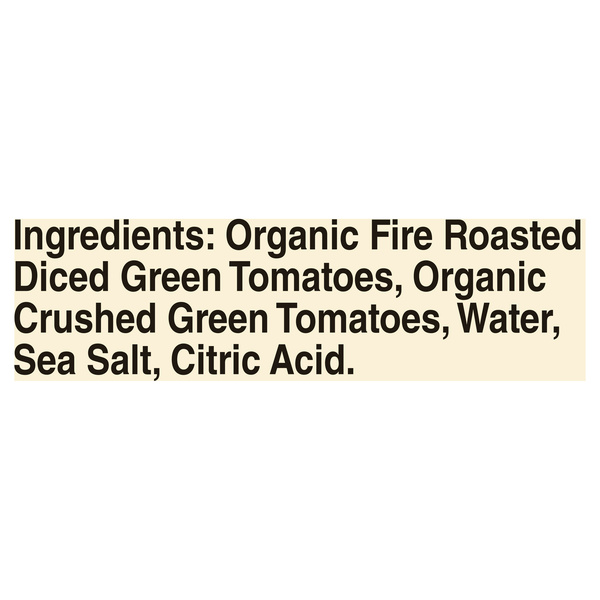 Muir Glen Organic Petite Diced Fire Roasted Green Tomatoes, 14.5