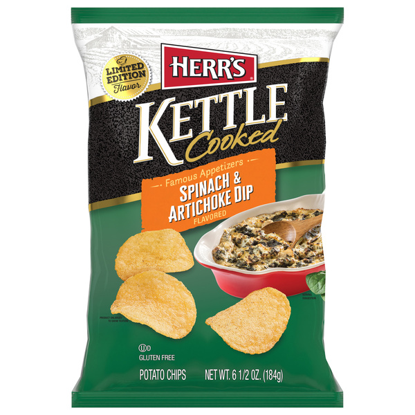 Herr's Limited Edition Famous Appetizers, Spinach Artichoke Dip