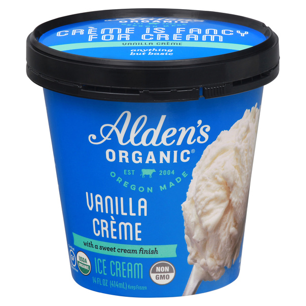 Alden's Organic Vanilla Creme Ice Cream 14 fl oz | Hy-Vee Aisles