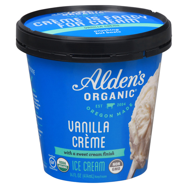 Alden's Organic Vanilla Creme Ice Cream 14 fl oz | Hy-Vee Aisles