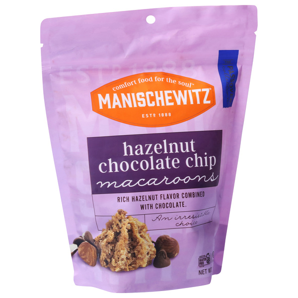 Manischewitz Hazelnut Chocolate Chip Macaroons, image courtesy of Hy-Vee