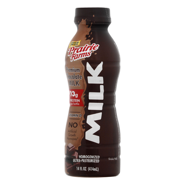 Prairie Farms Premium Chocolate Milk, UHT, 14 Fl Oz | Hy-Vee