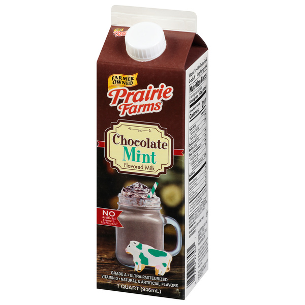 Prairie Farms Chocolate Mint Milk, Quart, 32 Fl Oz | Hy-Vee Aisles