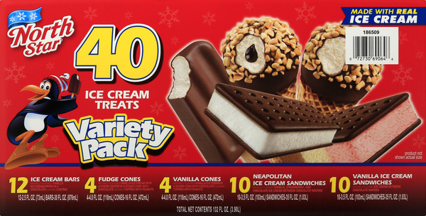 North Star Ice Cream Treats Variety Pack 40Ct | Hy-Vee Aisles