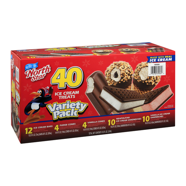 North Star Ice Cream Treats Variety Pack 40Ct | Hy-Vee Aisles