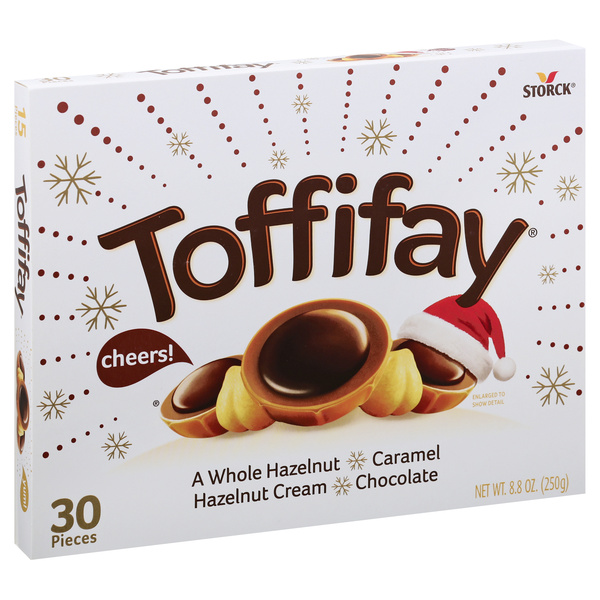 Toffifay Candy, Whole Hazelnut, Caramel, Hazelnut Cream, Chocolate