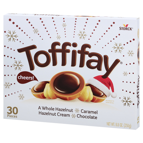 Toffifay Candy, Whole Hazelnut, Caramel, Hazelnut Cream, Chocolate