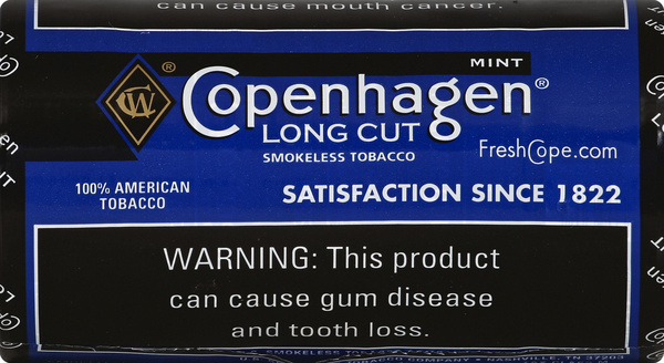 copenhagen smokeless tobacco U.S. Company Copenhagen Smokeless Tobacco, Mint, Long