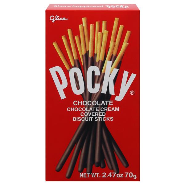 Pocky Chocolate Cream Covered Biscuit Sticks | Hy-Vee Aisles