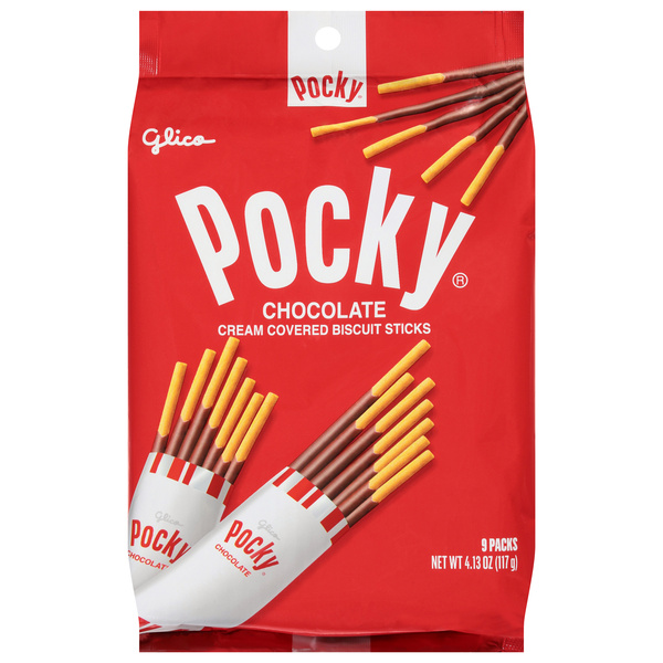 Pocky Chocolate Cream Covered Biscuit Sticks | Hy-Vee Aisles