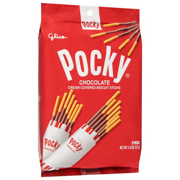 Pocky Pocky Chocolate Cream Covered Biscuit Sticks | Hy-Vee Aisles