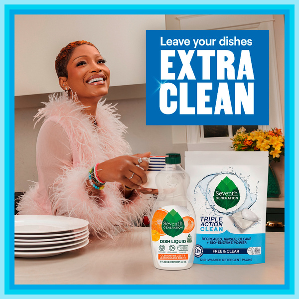 Seventh Generation Dish Liquid Soap Free & Clear liquid soap 19 fl