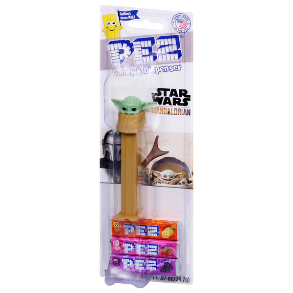 Pez Grape/Raspberry/Strawberry Candy & Dispenser 0.87 oz | Hy-Vee