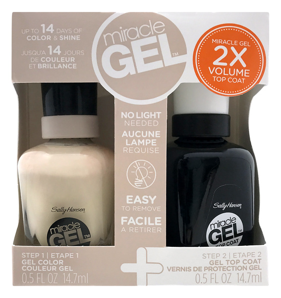 Sally Hansen Miracle Gel Color/Top Coat 110 Birthday Suit 2 - .5