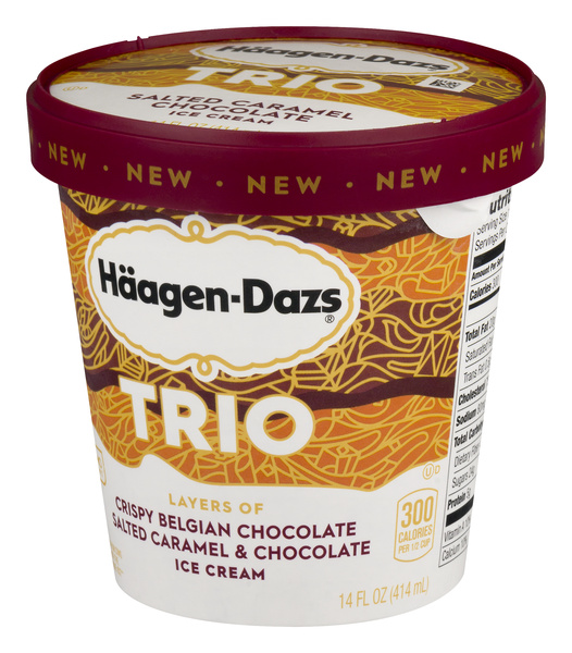 Haagen-Dazs Crispy Trio Layers Salted Caramel & Chocolate Ice