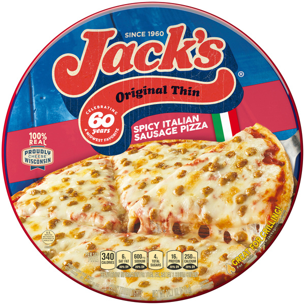 Jack's Original Thin Crust Spicy Italian Sausage Frozen Pizza | Hy