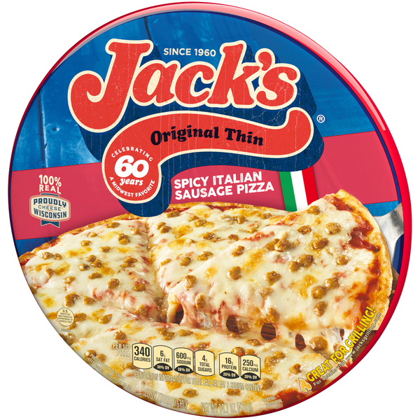 Jack's Original Thin Crust Spicy Italian Sausage Frozen Pizza | Hy