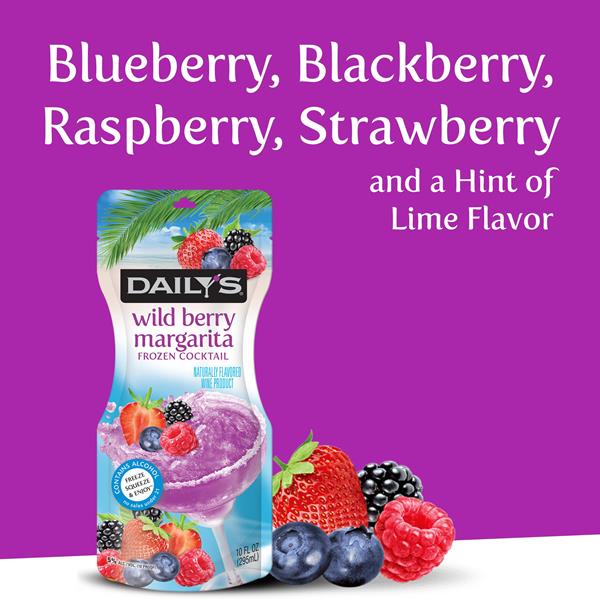 Daily's Wild Berry Margarita Ready to Drink Frozen Cocktail | Hy